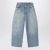 Acne Studios 2023 Paint Splatter Baggy Wide Leg Jeans