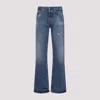 Acne Studios Distressed Straight-leg Jeans In Blue