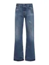 Acne Studios Distressed Straight-leg Jeans In Blue