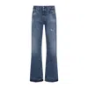 Acne Studios Distressed Straight-leg Jeans In Blue