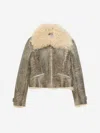 Acne Studios Vintage Leather Jacket In Brown