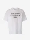 Acne Studios Exford 1996 Mélange Cotton T-shirt In White