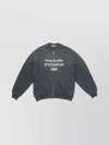 Acne Studios Sweatshirt Black Vintage Effect With Zip In Gray