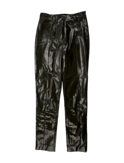 Pre-owned Acne Studios Vinyl Skinny Leg Pants In Black