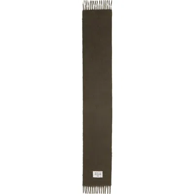 Acne Studios Viper Furry Alpaca Blend Fringe Scarf In Grey
