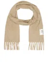 Acne Studios Viper Scarf In Camel Beige