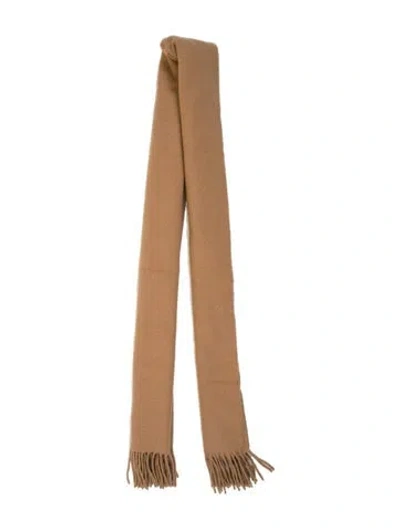 Pre-owned Acne Studios Virgin Wool Scarf In Brown