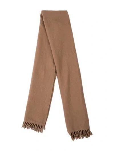 Pre-owned Acne Studios Virgin Wool Scarf In Brown