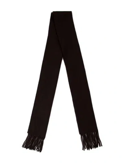 Pre-owned Acne Studios Virgin Wool Scarf In Brown