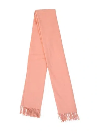 Pre-owned Acne Studios Virgin Wool Scarf In Orange