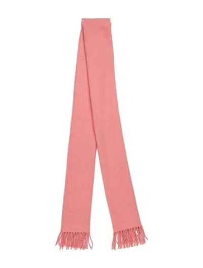 Pre-owned Acne Studios Virgin Wool Scarf In Pink