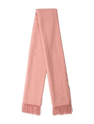 Pre-owned Acne Studios Virgin Wool Scarf In Pink