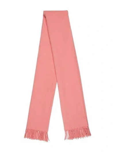Pre-owned Acne Studios Virgin Wool Scarf In Pink
