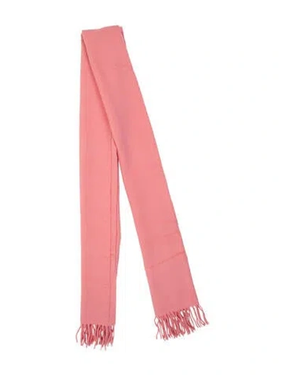 Pre-owned Acne Studios Virgin Wool Scarf In Pink
