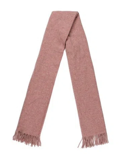 Pre-owned Acne Studios Virgin Wool Scarf In Pink