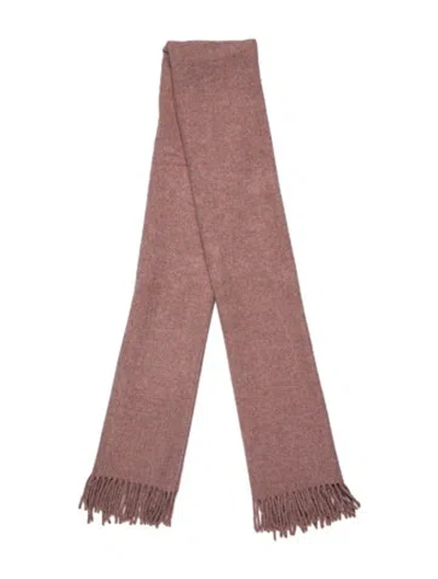 Pre-owned Acne Studios Virgin Wool Scarf In Pink