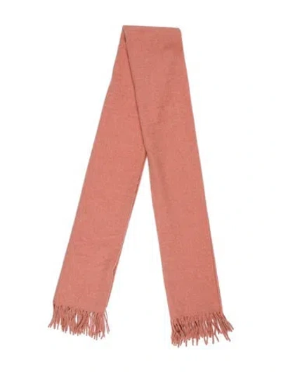 Pre-owned Acne Studios Virgin Wool Scarf In Red