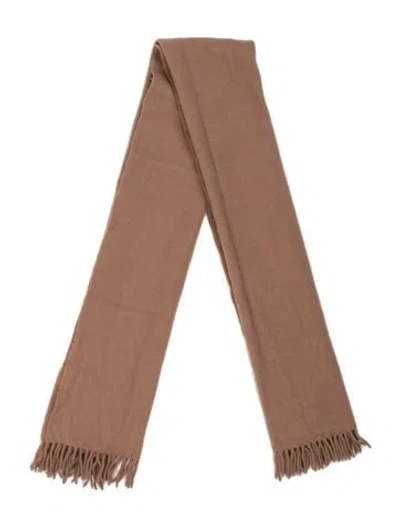 Pre-owned Acne Studios Virgin Wool Shawl In Brown