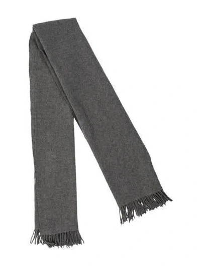 Pre-owned Acne Studios Virgin Wool Shawl In Grey