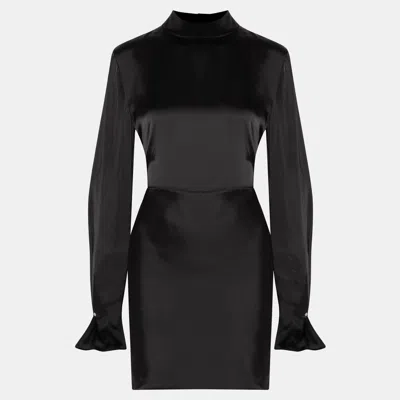 Pre-owned Acne Studios Viscose Mini Dress 38 In Black