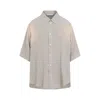 Acne Studios Short-sleeve Viscose Shirt With Classic Collar And Button-down Front