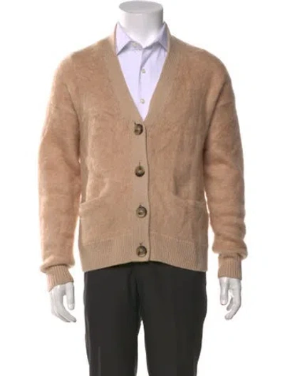 Pre-owned Acne Studios V-neck Long Sleeve Cardigan W/ Tags In Neutrals