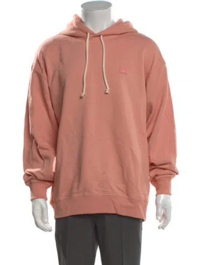 Pre-owned Acne Studios V-neck Long Sleeve Hoodie W/ Tags In Pink