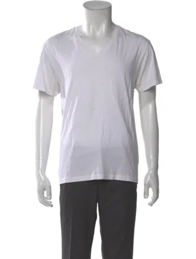 Pre-owned Acne Studios V-neck Short Sleeve T-shirt In Gray