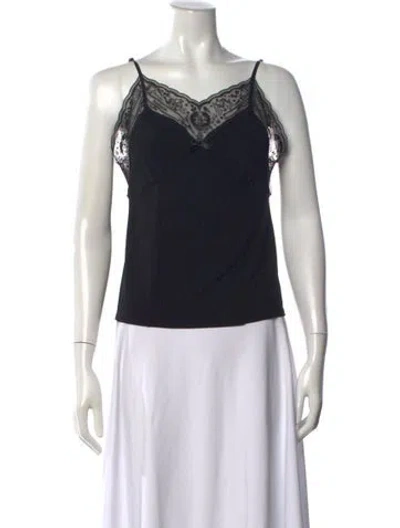 Pre-owned Acne Studios V-neck Sleeveless Top In Black