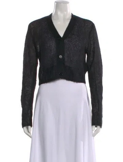 Pre-owned Acne Studios V-neck Sweater In Black