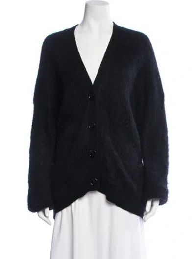 Pre-owned Acne Studios V-neck Sweater In Black