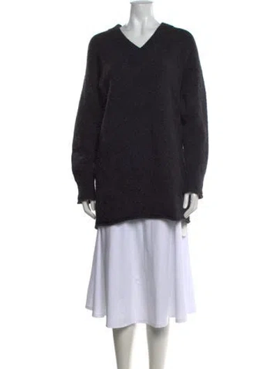 Pre-owned Acne Studios V-neck Sweater In Black
