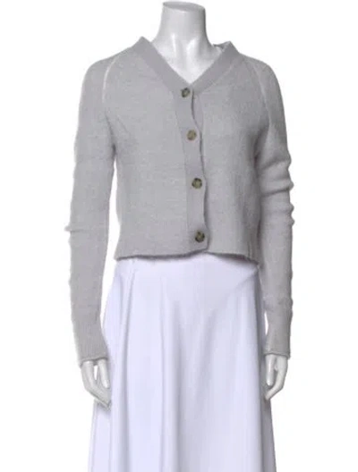 Pre-owned Acne Studios V-neck Sweater In Blue