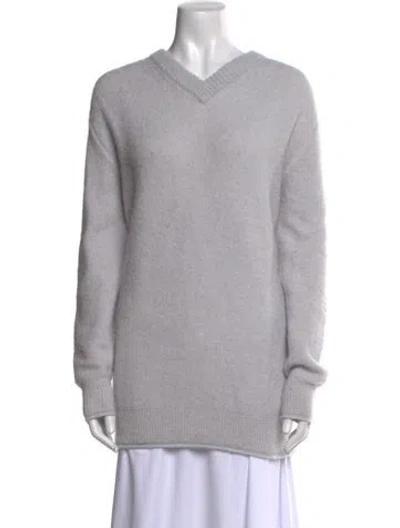 Pre-owned Acne Studios V-neck Sweater In Blue