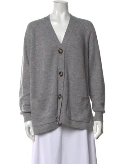 Pre-owned Acne Studios V-neck Sweater In Blue