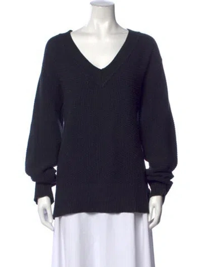 Pre-owned Acne Studios V-neck Sweater In Blue