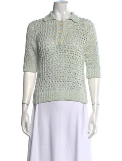 Pre-owned Acne Studios V-neck Sweater In Blue