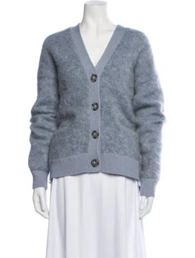 Pre-owned Acne Studios V-neck Sweater In Blue