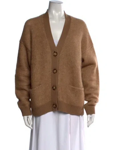 Pre-owned Acne Studios V-neck Sweater In Brown