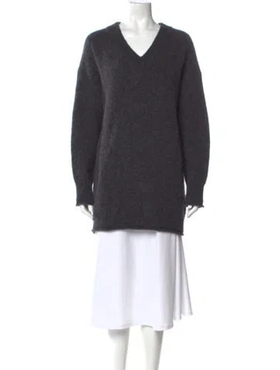 Pre-owned Acne Studios V-neck Sweater In Gray