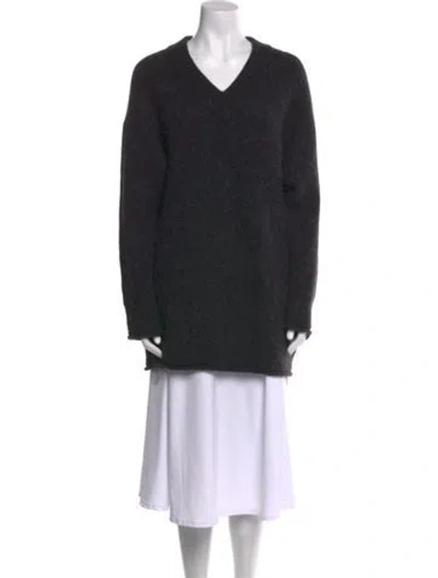 Pre-owned Acne Studios V-neck Sweater In Gray