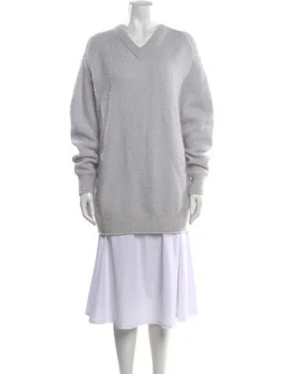 Pre-owned Acne Studios V-neck Sweater In Gray