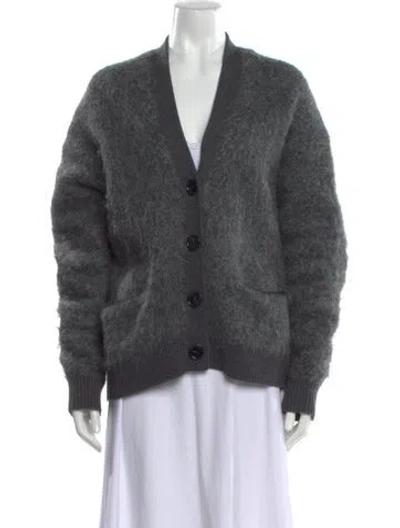 Pre-owned Acne Studios V-neck Sweater In Gray