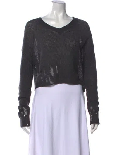 Pre-owned Acne Studios V-neck Sweater In Gray