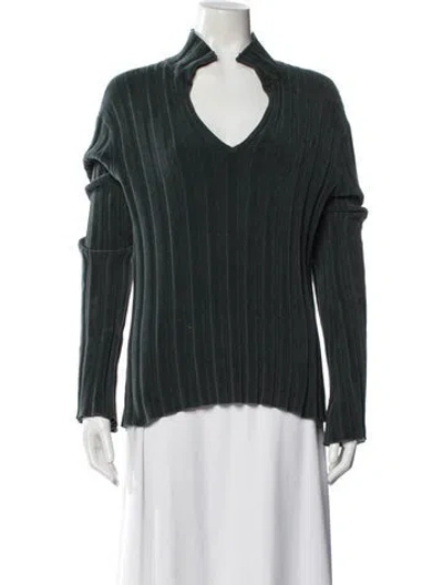 Pre-owned Acne Studios V-neck Sweater In Green