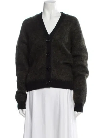 Pre-owned Acne Studios V-neck Sweater In Green