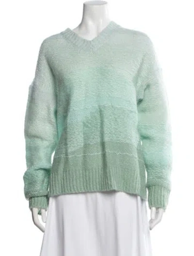 Pre-owned Acne Studios V-neck Sweater In Green
