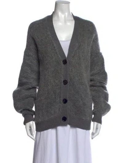 Pre-owned Acne Studios V-neck Sweater In Grey