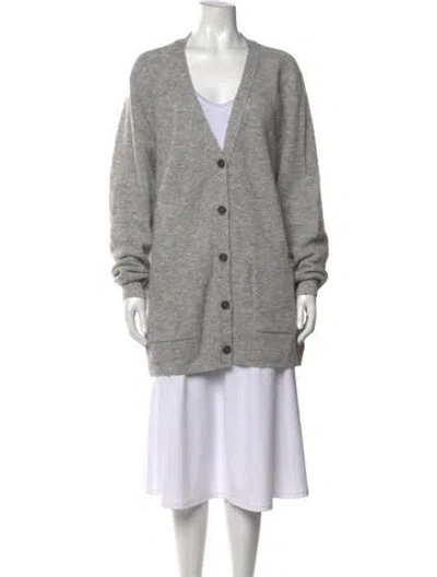 Pre-owned Acne Studios V-neck Sweater In Grey