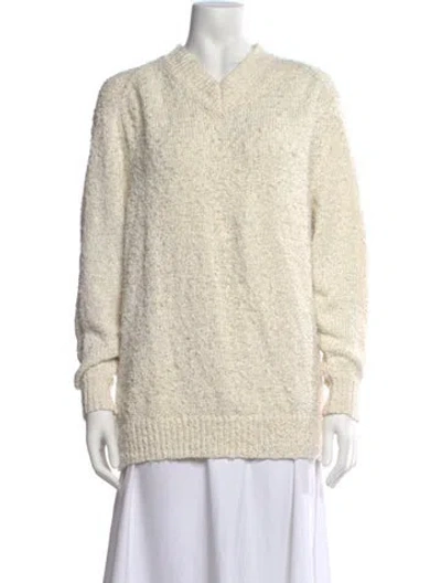 Pre-owned Acne Studios V-neck Sweater In Neutral